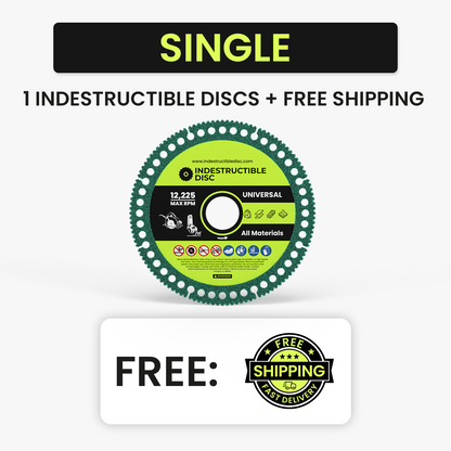 Single Indestructible Disc with free shipping