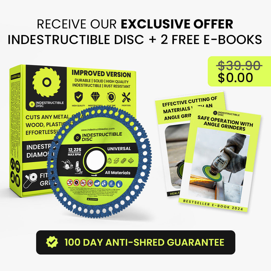 Indestructible Disc 4.0 offer with retail box and two free e-books